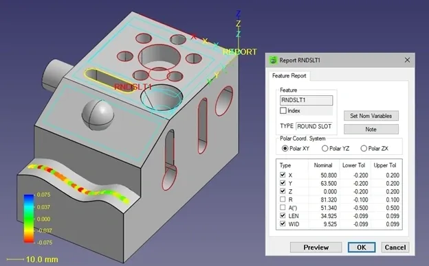 A computer screen showing the 3 d model of a cylinder.